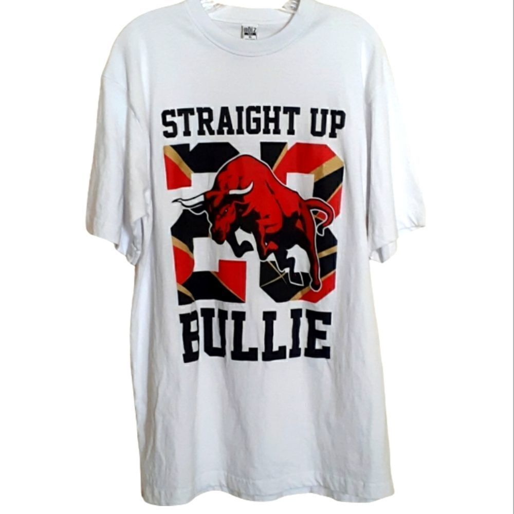 Noiz 502 Men's Tee Shirt Size XL Straight Up Bullie White #28